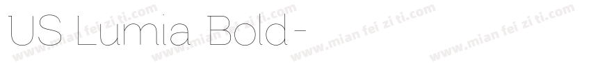 US Lumia Bold字体转换